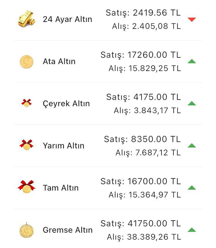 Konya’da altın fiyatları ve güncel döviz kurları I 13 Haziran 2024 9